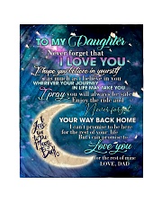 To My Daughter From DAD - Love you to the Moon Quilt 40"x50" - Baby thumbnail