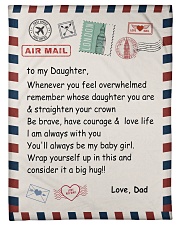 To My Daughter From Dad -04 Fleece Blanket tile