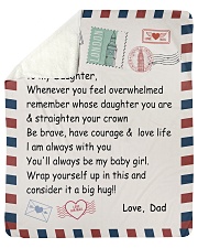 To My Daughter From Dad -04 Sherpa Fleece Blanket - 50" x 60" thumbnail