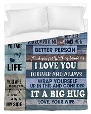 To My Husband From Wife Duvet Cover - Twin thumbnail