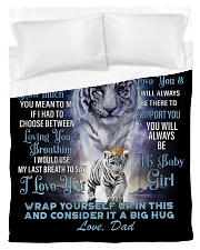 To My Daughter from Dad- Tiger Duvet Cover - Twin thumbnail