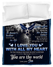 To My Dad From Son - Eagles Duvet Cover - Twin thumbnail