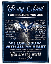 To My Dad From Son - Eagles Small Fleece Blanket - 30" x 40" front