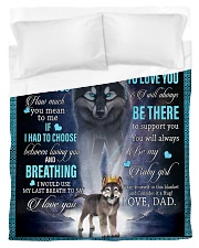 To My Daughter From DAD - Wolf- 01 Duvet Cover - Twin thumbnail