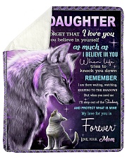 To My Daughter Sherpa Fleece Blanket - 50" x 60" thumbnail