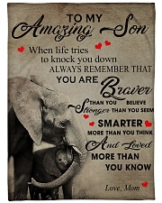 To My Son From Mom -Elephant - 05 Large Fleece Blanket - 60" x 80" front