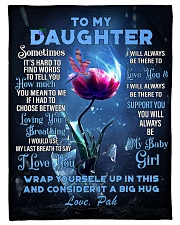 To My Daughter From DAD - PAH Fleece Blanket tile