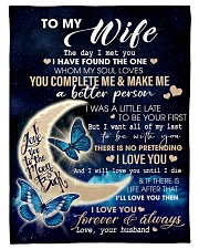 To My Wife 01 Fleece Blanket tile