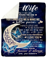 To My Wife 01 Sherpa Fleece Blanket - 50" x 60" thumbnail