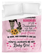 To My Daughter From DAD- Baby girl Duvet Cover - Twin thumbnail