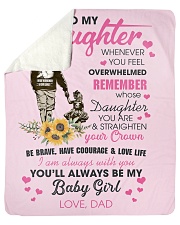 To My Daughter From DAD- Baby girl Sherpa Fleece Blanket - 50" x 60" thumbnail