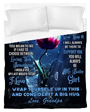 To My Granddaughter from Grandpa -Dragonfly Duvet Cover - Twin thumbnail