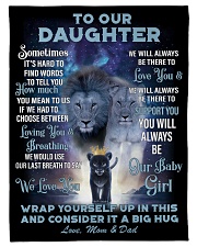 To Our Daughter Small Fleece Blanket - 30" x 40" front