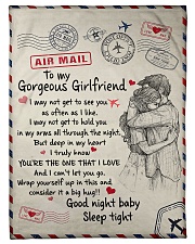 To My Girlfriend 01 Fleece Blanket tile
