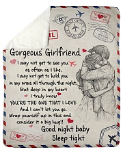 To My Girlfriend 01 Sherpa Fleece Blanket - 50" x 60" thumbnail
