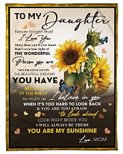 To My Daughter From Mom -05 -Sunflower Small Fleece Blanket - 30" x 40" front