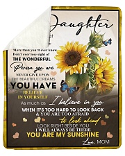 To My Daughter From Mom -05 -Sunflower Sherpa Fleece Blanket - 50" x 60" thumbnail