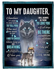 To My Daughter From Mom - Wolf 1 Fleece Blanket tile