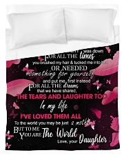 To My Loving Mother from Daughter Duvet Cover - Twin thumbnail