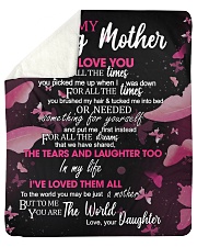 To My Loving Mother from Daughter Sherpa Fleece Blanket - 50" x 60" thumbnail