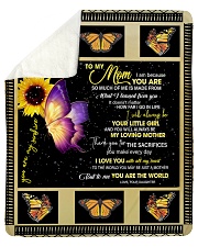 To My Mom from Daughter - Butterfly- 02 Sherpa Fleece Blanket - 50" x 60" thumbnail