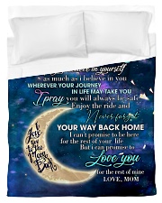 To My Son From Mom - Love you to the Moon Duvet Cover - Twin thumbnail