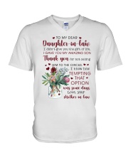 To My Dear Daughter -in-law from Mother-in-law V-Neck T-Shirt thumbnail