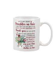To My Dear Daughter -in-law from Mother-in-law Mug front