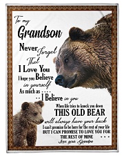 To My Grandson from Grandpa -03 Fleece Blanket tile