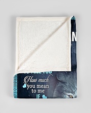 To My Granddaughter FROM GRANDMA Small Fleece Blanket - 30" x 40" aos-coral-fleece-blanket-30x40-lifestyle-front-17