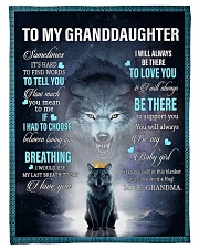 To My Granddaughter FROM GRANDMA Small Fleece Blanket - 30" x 40" front