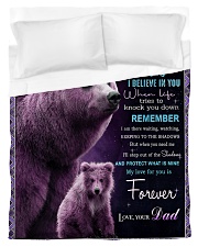 To My Daughter from Dad - Bear Duvet Cover - Twin thumbnail