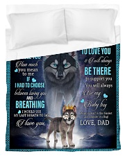 To My Son From DAD - Wolf- 01 Duvet Cover - Twin thumbnail