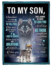 To My Son From DAD - Wolf- 01 Small Fleece Blanket - 30" x 40" front