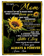 To My Mom from Son - Sunflower 01 Fleece Blanket tile
