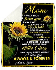 To My Mom from Son - Sunflower 01 Sherpa Fleece Blanket - 50" x 60" thumbnail