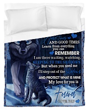 To My Son From DAD -wolf- 02 Duvet Cover - Twin thumbnail
