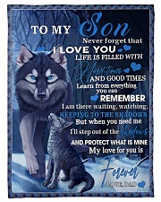 To My Son From DAD -wolf- 02 Small Fleece Blanket - 30" x 40" front