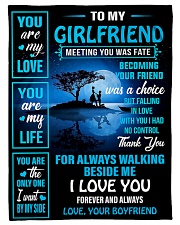 To My Girlfriend - You Are My Life 02 Fleece Blanket tile