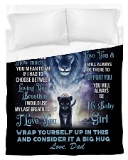 To My Daughter From DAD - Lion- 01-01 Duvet Cover - Twin thumbnail