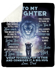 To My Daughter From DAD - Lion- 01-01 Sherpa Fleece Blanket - 50" x 60" thumbnail