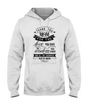 Thank you mom Hooded Sweatshirt tile