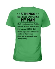 Firefighter's Wife Ladies T-Shirt back