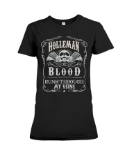 H-O-L-L-E-M-A-N Awesome Premium Fit Ladies Tee thumbnail