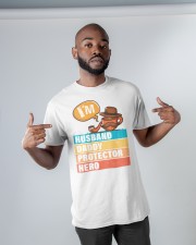 I'am Husband - Daddy - Protector - Hero Classic T-Shirt apparel-classic-tshirt-lifestyle-front-32