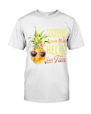 Goodbye Lesson Plan Hello Sun Tan shirt Premium Fit Mens Tee tile