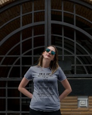 I'm a lady but when I'm mad I'm an evil sadistic Ladies T-Shirt lifestyle-women-crewneck-front-1