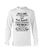 I'm a lady but when I'm mad I'm an evil sadistic Long Sleeve Tee tile