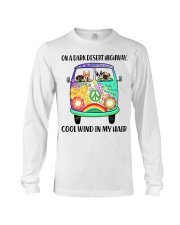 Dog on a dark desert highway cool wind in my hair Long Sleeve Tee tile
