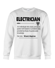 Electrician an individual who does precision guess Crewneck Sweatshirt tile